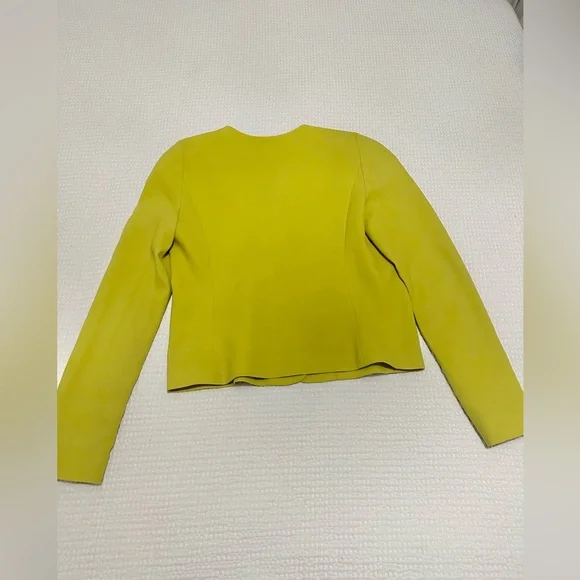 BCBGMaxazria chartreuse blazer pantsuit set - Picture 4 of 8